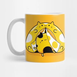 yellow cat adventurer profession Mug